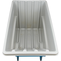 Chariot basculeur en acier, Poly&eacute;thyl&egrave;ne, 1,1 vg³, Capacit&eacute; de charge de 2000 lb D. Morneault & Fils