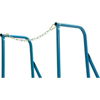 Escabeau roulant avec rails pour acc&egrave;s &agrave; une remorque, 4 marches, Largeur de la marche 22", Hauteur de la plateforme 37", Acier D. Morneault & Fils