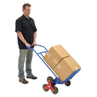 Stair Climbing Hand Truck, Steel Frame, 24" W x 45-3/4" H, 300 lbs. Capacity D. Morneault & Fils