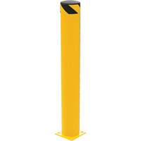 Butoir de s&eacute;curit&eacute;, Acier, 48" h x 6,5" la, Jaune D. Morneault & Fils