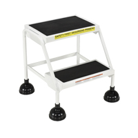Stop-Step Ladders, 2 Steps, 16" Step Width, 18-9/16" Platform Height, Steel D. Morneault & Fils