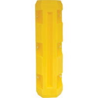 Slim Column Protector, 3" x 3" Inside Opening, 12" L x 12" W x 42" H, Yellow D. Morneault & Fils