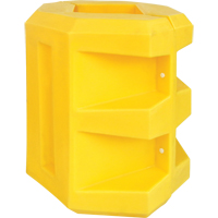 Short Column Protector, 6" x 6" Inside Opening, 24" L x 24" W x 24" H, Yellow D. Morneault & Fils