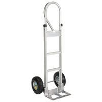 Knocked Down Hand Truck, P-Handle Handle, Aluminum, 52-1/8" Height, 500 lbs. Capacity D. Morneault & Fils