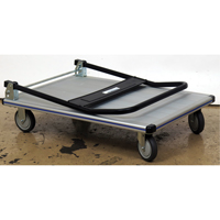 Folding Handle Platform Truck, Aluminum, 350 lbs., 29" L x 18-1/2" W, 34-1/2" High D. Morneault & Fils
