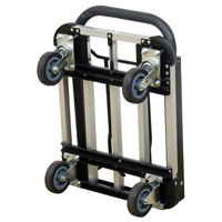 Folding Handle Platform Truck, Aluminum, 300 lbs., 28" L x 16" W, 37.75" High D. Morneault & Fils