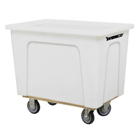Box Truck, White Polyethylene, 35" L x 24" W x 30" H, 10 cu. Ft. Volume, 450 lbs. Capacity D. Morneault & Fils