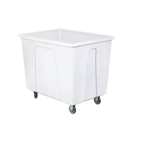 Box Truck, White Polyethylene, 46" L x 34" W x 40" H, 25 cu. Ft. Volume, 600 lbs. Capacity D. Morneault & Fils