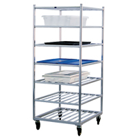 Shelf Cart, 7 Tiers, 28-1/2" W x 69" H x 32" D, 525 lbs. Capacity D. Morneault & Fils