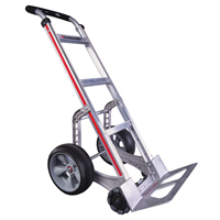 Self-Stabilizing Hand Truck, Continuous Handle, Aluminum, 55'' Height, 500 lbs. Capacity D. Morneault & Fils