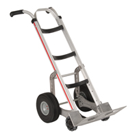 Self-Stabilizing Hand Truck, Dual Handle, Aluminum, 55'' Height, 500 lbs. Capacity D. Morneault & Fils