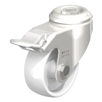 Roulette en nylon r&eacute;sistant aux chocs, Pivotant avec frein, Diam&egrave;tre 3-1/8" (79,5 mm), Capacit&eacute; 265 lb (120 kg) D. Morneault & Fils