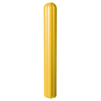 Ribbed Bollard Cover, 4" Dia. x 56" L, Yellow D. Morneault & Fils