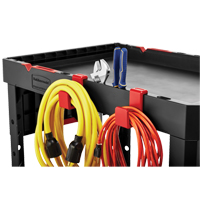 Heavy-Duty Adaptable Utility Cart, 2 Tiers, 17-3/4" x 36" x 46-1/5", 500 lbs. Capacity D. Morneault & Fils