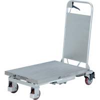 Manual Hydraulic Scissor Lift Table, 27-1/2" L x 17-5/8" W, Partial Stainless Steel, 400 lbs. Capacity D. Morneault & Fils