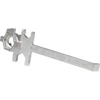 Drum Wrench, 3/4"/2" Opening, 9-1/2" Handle, Stainless Steel D. Morneault & Fils