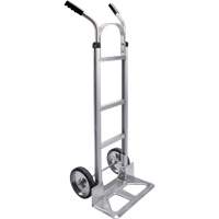 Knocked Down Hand Truck, Dual Handle, Aluminum, 50-5/8" Height, 500 lbs. Capacity D. Morneault & Fils