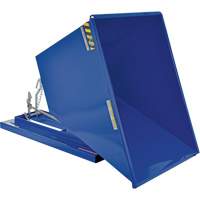 Self-Dumping Hopper, Steel, 1 cu.yd., Blue D. Morneault & Fils