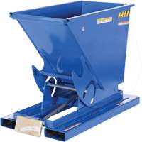 Self-Dumping Hopper, Steel, 1/3 cu.yd., Blue D. Morneault & Fils
