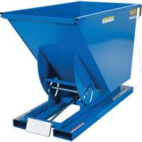 Conteneur autobasculeur, Acier, 3/4 vg³, Bleu D. Morneault & Fils