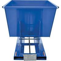 Conteneur autobasculeur, Acier, 1 vg³, Bleu D. Morneault & Fils