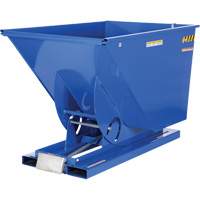 Conteneur autobasculeur, Acier, 1-1/2 vg³, Bleu D. Morneault & Fils