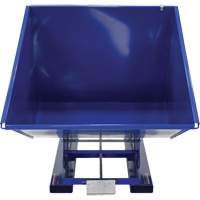 Conteneur autobasculeur, Acier, 2 vg³, Bleu D. Morneault & Fils