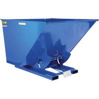 Conteneur autobasculeur, Acier, 2-1/2 vg³, Bleu D. Morneault & Fils
