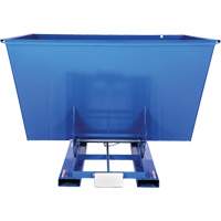 Conteneur autobasculeur, Acier, 2-1/2 vg³, Bleu D. Morneault & Fils