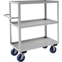 Industrial Grade Shelf Cart, 3 Tiers, 18-1/8" W x 47" H x 42" D, 1200 lbs. Capacity D. Morneault & Fils