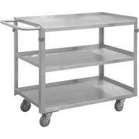 Industrial Grade Shelf Cart, 3 Tiers, 16-3/4" W x 34" H x 30-7/16" D, 600 lbs. Capacity D. Morneault & Fils