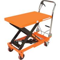 Hydraulic Scissor Lift Table, 32" L x 19-3/4" W, Steel, 1100 lbs. Capacity D. Morneault & Fils