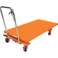 Hydraulic Scissor Lift Table, 63" L x 31-1/2" W, Steel, 1100 lbs. Capacity D. Morneault & Fils