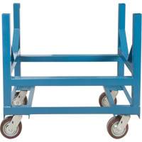 Chariot &agrave; berceaux pour tuyaux et barres, 24" lo x 24" la x 34" h, Capacit&eacute; de 2500 lb, Roue Polyur&eacute;thane D. Morneault & Fils
