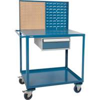 Mobile Service Cart, 2 Tiers, 24" W x 57" H x 40" D, 1200 lbs. Capacity D. Morneault & Fils