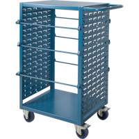 Mobile Wire Spool Cart, Steel, 6 Rod, 21" W x 48" H x 38" D, 1200 lbs. Capacity D. Morneault & Fils