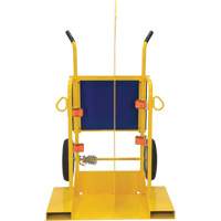 Welding Cylinder Torch Cart, Foam-Filled Wheels, 24" W x 19-1/2" L Base, 500 lbs. D. Morneault & Fils