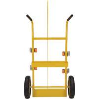 Welding Cylinder Torch Cart, Foam-Filled Wheels, 23-13/16" W x 22-13/16" L Base, 500 lbs. D. Morneault & Fils
