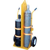 Welding Cylinder Torch Cart, Foam-Filled Wheels, 23-1/8" W x 22-13/16" L Base, 500 lbs. D. Morneault & Fils