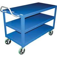 Chariot &agrave; poign&eacute;e ergonomique Ergo-Handle, 4000 lb Capacit&eacute;, Acier, 24-1/2" la x 41" ha x 54-7/8" p, Bordure vers le bas D. Morneault & Fils