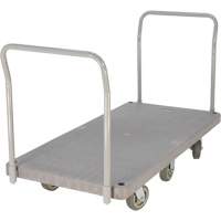 Chariot &agrave; plateforme en plastique robuste, 60" lo x 30" la, 3000 lb cap, Roues Polyur&eacute;thane D. Morneault & Fils