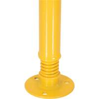 Borne de protection &agrave; ressort, Acier, 42" h x 2-1/8" la, Jaune D. Morneault & Fils