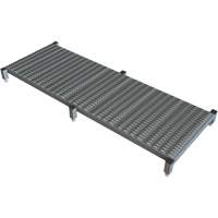 Plateforme de travail en une &eacute;tape &agrave; hauteur r&eacute;glable, 24" la x 71" pr, Capacit&eacute; de 800 lb, Enti&egrave;rement soud&eacute; D. Morneault & Fils
