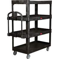 Heavy-Duty Ergo Utility Cart, 4 Tiers, 24-1/4" x 62-2/5" x 54-1/10", 700 lbs. Capacity D. Morneault & Fils