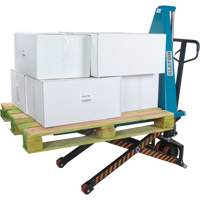Manual Scissor Skid Lift, 45-1/4" L x 20-1/4" W, Steel, 3300 lbs. Capacity D. Morneault & Fils
