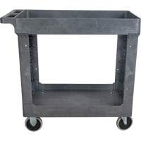 Utility Service Cart, 2 Tiers, 16-1/2" x 32-1/2" x 34-1/2", 550 lbs. Capacity D. Morneault & Fils