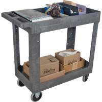Utility Service Cart, 2 Tiers, 16-1/2" x 32-1/2" x 34-1/2", 550 lbs. Capacity D. Morneault & Fils