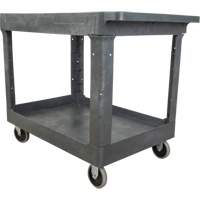 Chariot utilitaire pour l'entretien, 2 tiers, 24-5/8" x 32-1/2" x 40", Capacit&eacute; 550 lb D. Morneault & Fils