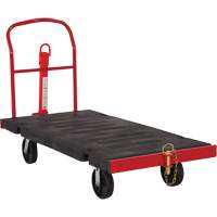 Towable Platform Cart, 64-1/4" L x 30-1/2" W, 2500 lbs. Cap., Polyolefin Wheels D. Morneault & Fils