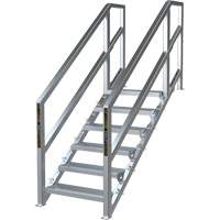 SmartStairs 6-10 Steps Modular Construction Stair System, 75" H D. Morneault & Fils
